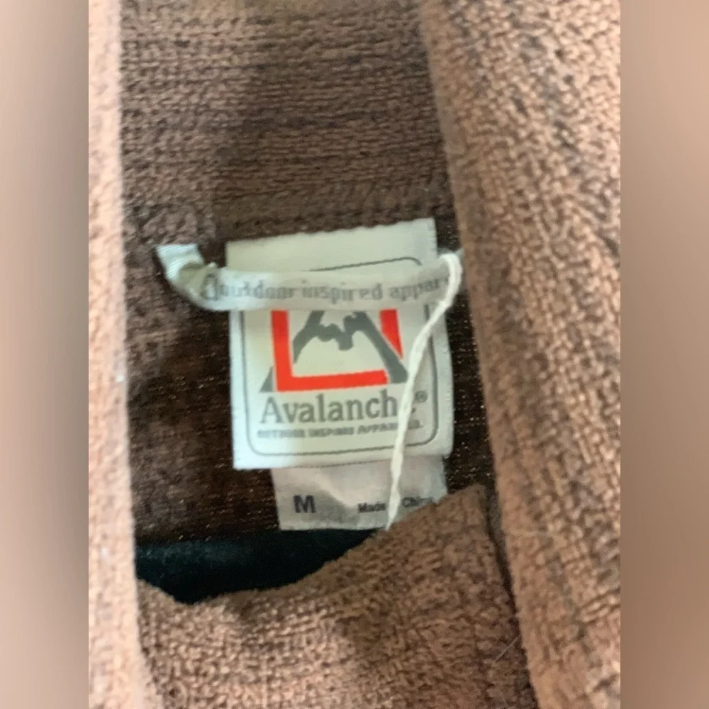 Avalanche Brown Fleece Pullover Hiking Layer - Gorpcore Outdoor Sweater. Size: M